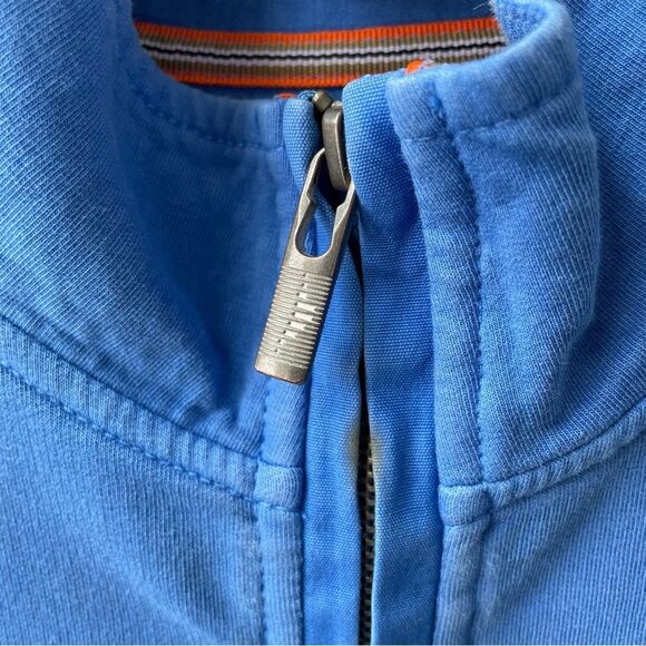 Tommy Bahama Blue 1/4 Zip Pullover L - Picture 3 of 8